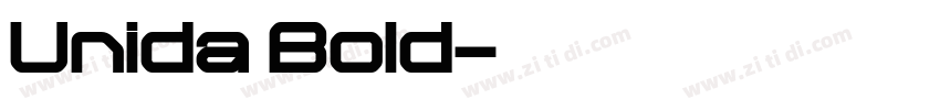 Unida Bold字体转换